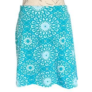 Tranquility By Colorado Clothing Teal Floral Skort Skirt Size XXL
